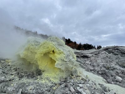 Фумарольное поле вулкана Менделеева
